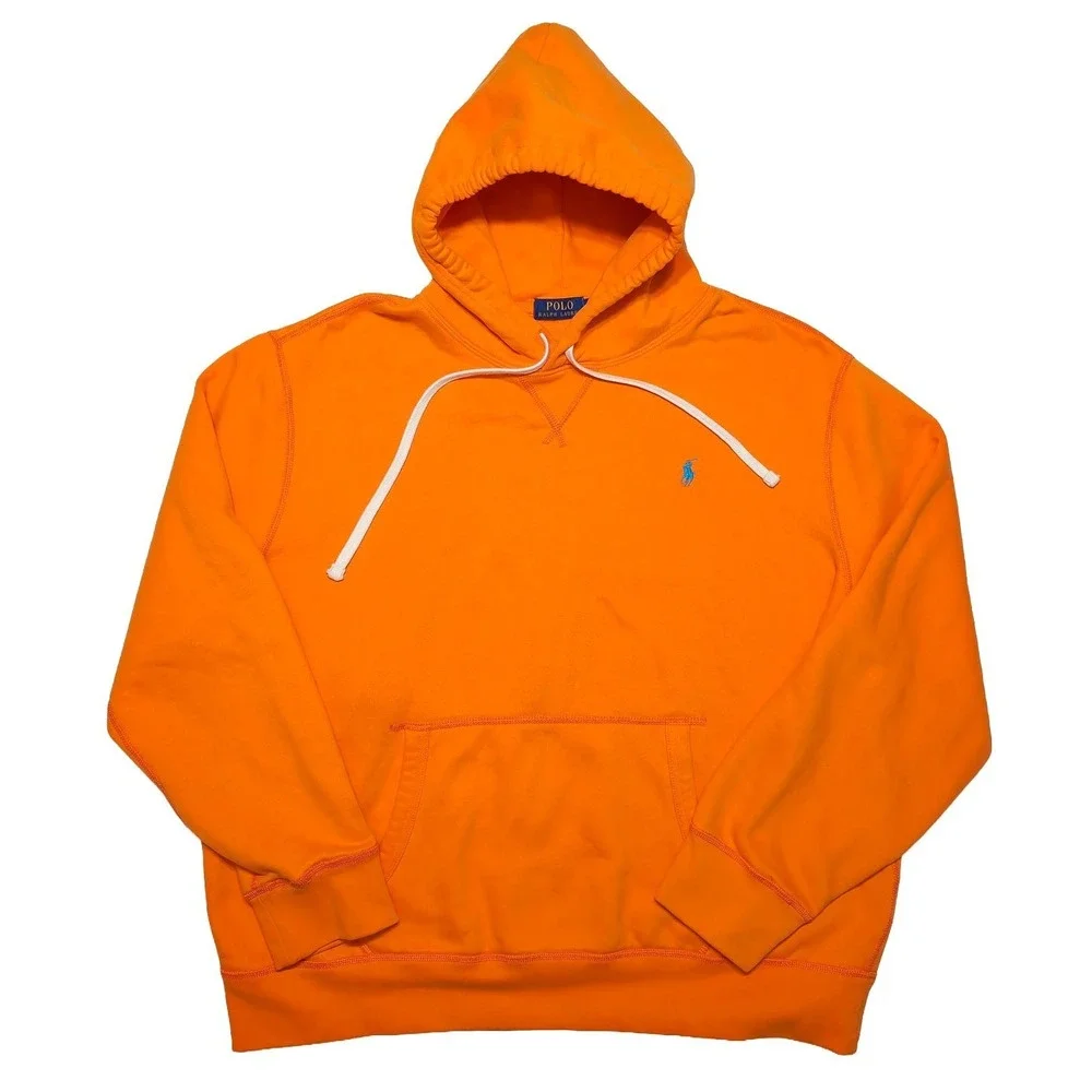 POLO RALPH LAUREN Pullover Hoodie Bright Orange Men's XL